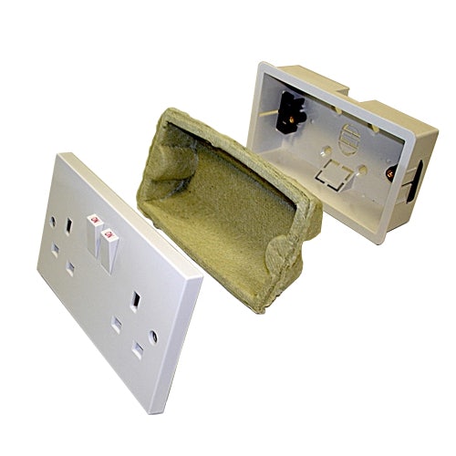 JCW Acoustic & Fire Socket Box Inserts - Single x 35mm