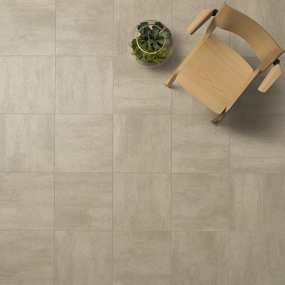 Ashlar Warm Taupe Matte Glazed Porcelain Wall & Floor Tile 505mm x