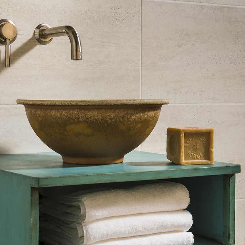 Ashlar Warm Taupe Textured Glazed Large Ceramic Wall Tiles Tile