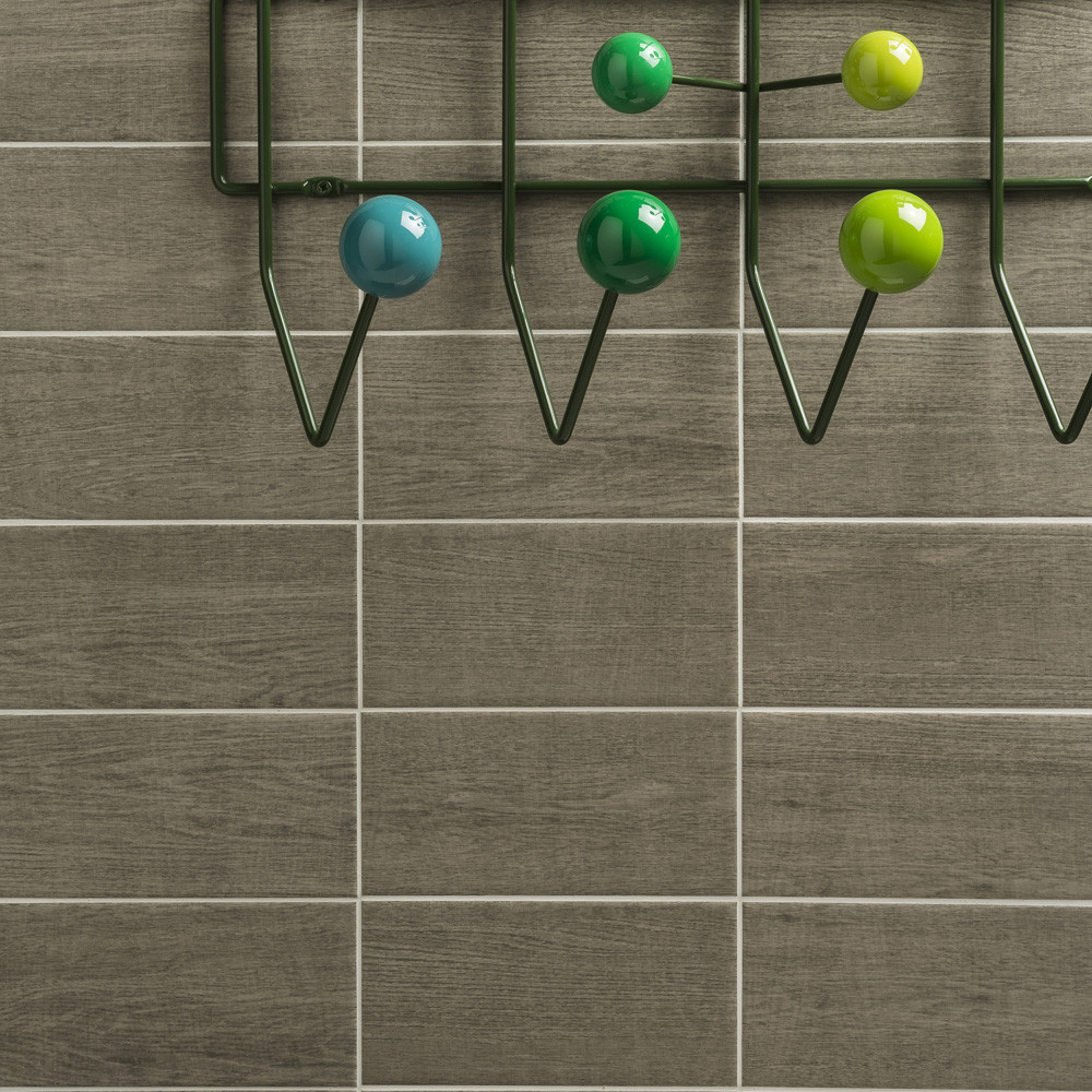 Bergen Auburn Teak Matt Wood Effect Glazed Small Ceramic Wall Tiles Tile Superstore®