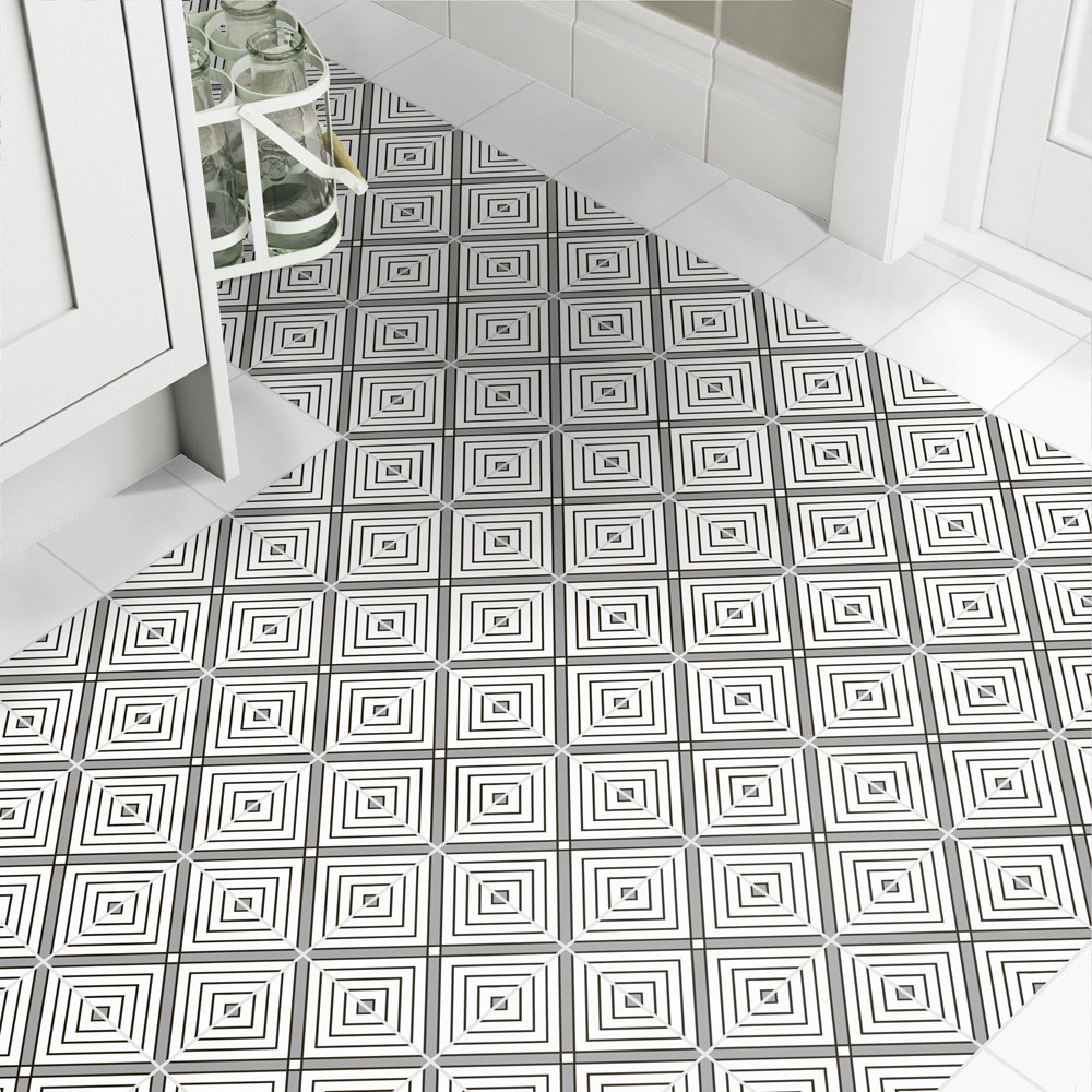 Monochrome Décor Natural Glazed Porcelain Wall Tile 150mm x 150mm