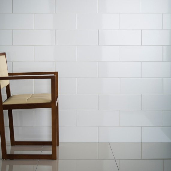 Arctic White Satin Glazed Ceramic Wall Tile 300mm x 600mm Tile