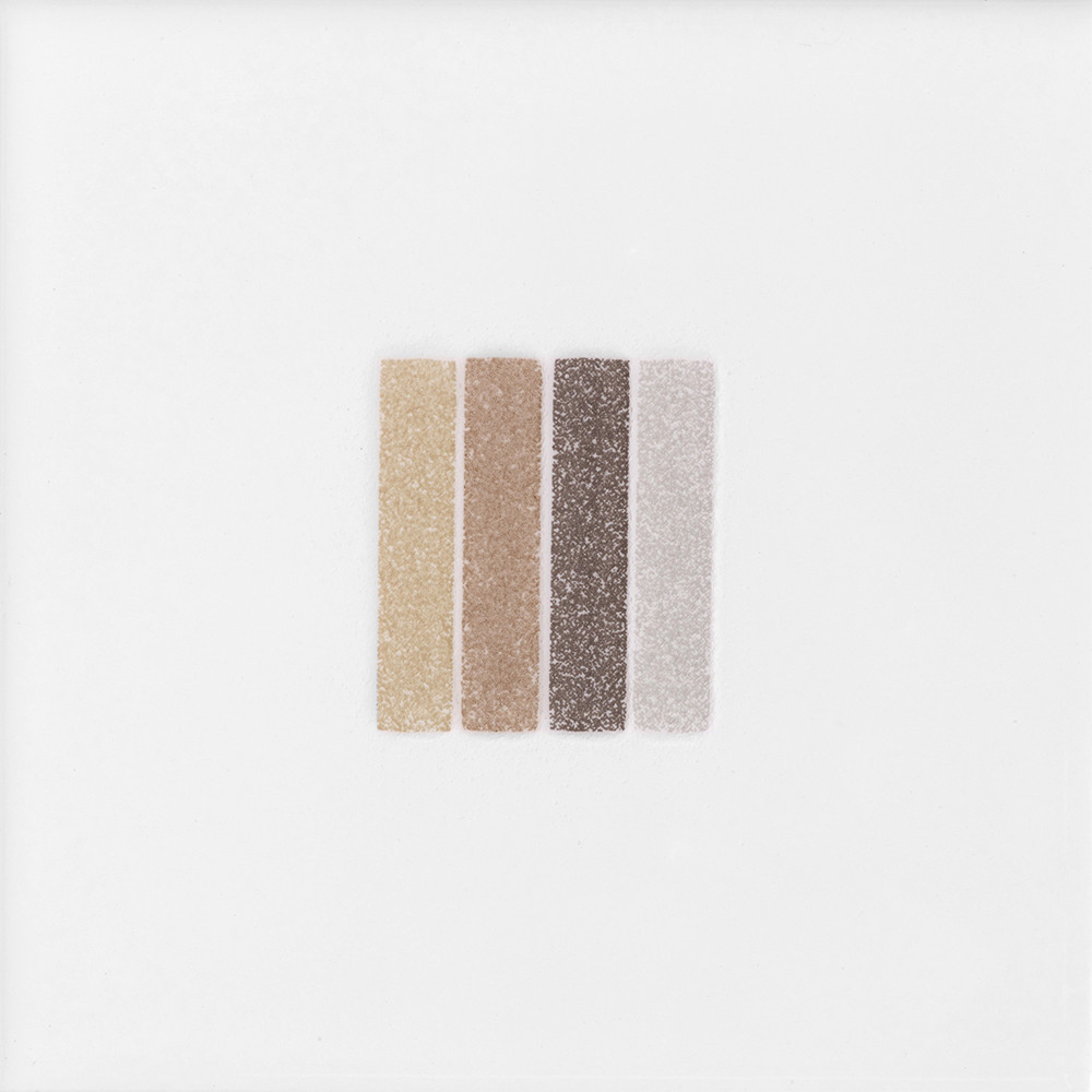 Cristal Beige Stripe Gloss Glazed Ceramic Inset Tile 150mm x 150mm