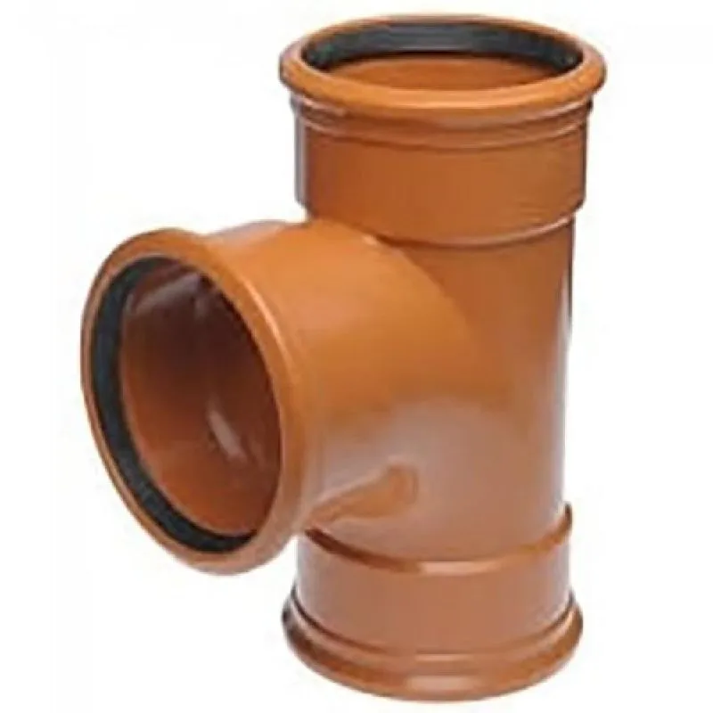 Triple Inlet Junction JTM Underground Drain Pipe Triple Socket T Junction | Drainage Superstore®
