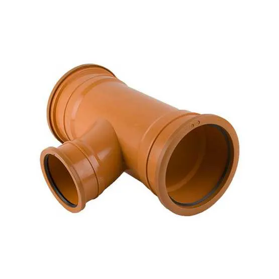 Triple Inlet Junction JTM Underground Drainage Pipe Triple Socket Unequal T Junction 160mm x ...
