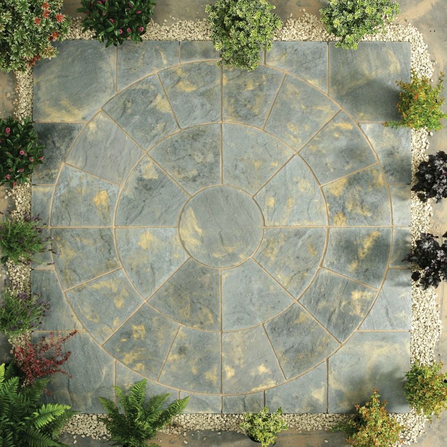 Kelkay Stone Circle Patio Abby Squaring Kit Antique Landscaping