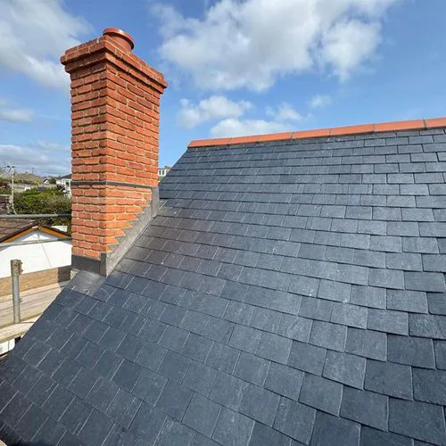 Spanish Slate Example Kennack Pre-holed Mixed Spanish Natural Slate - 400mm x 200mm | Roofing ...