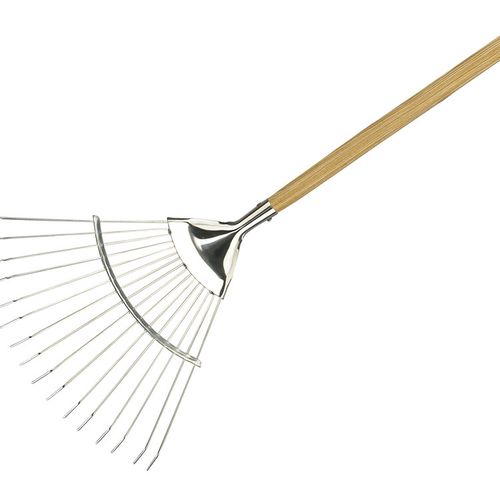 Kent & Stowe Stainless Steel Long Handled Lawn and Leaf Rake ...