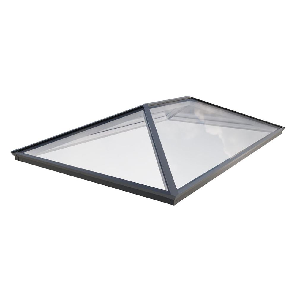Keylite Grey & White Clear Glazing Roof Lantern