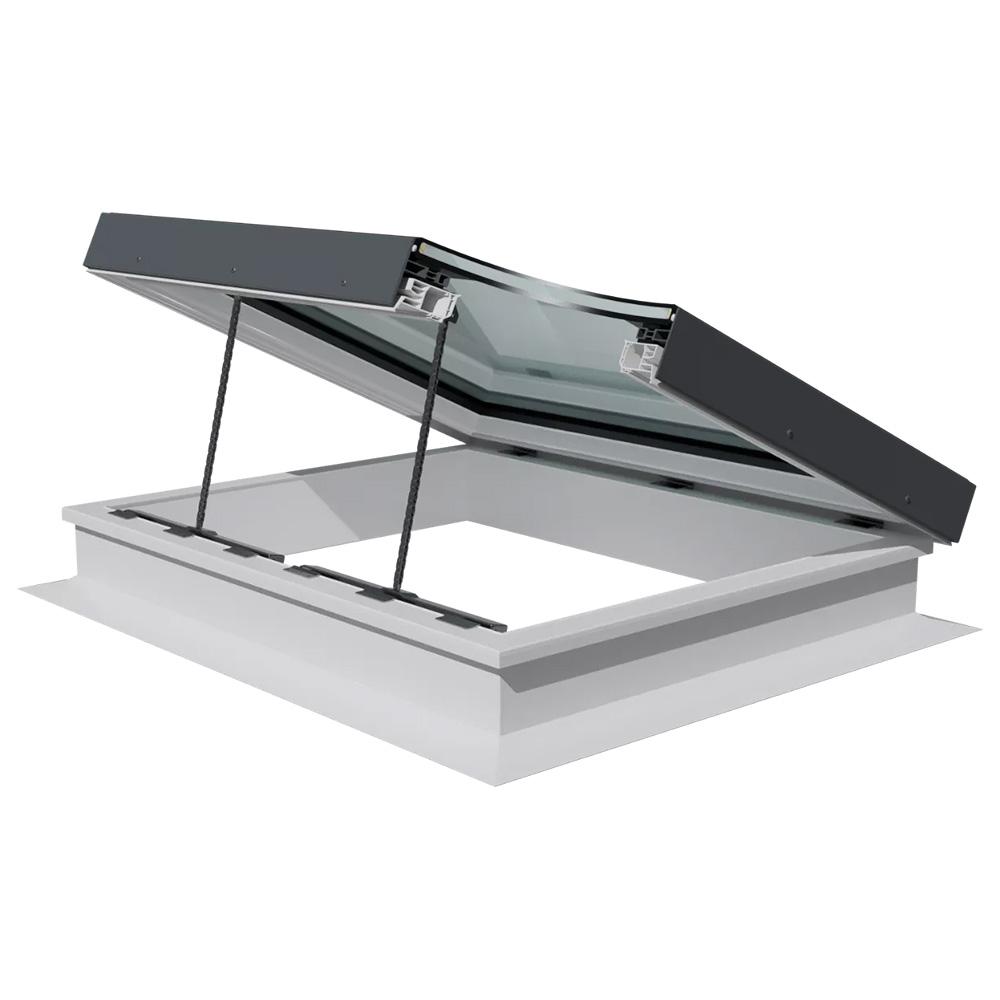 Keylite Select Concealed Electric Flat Glass Rooflight with Timber Kerb