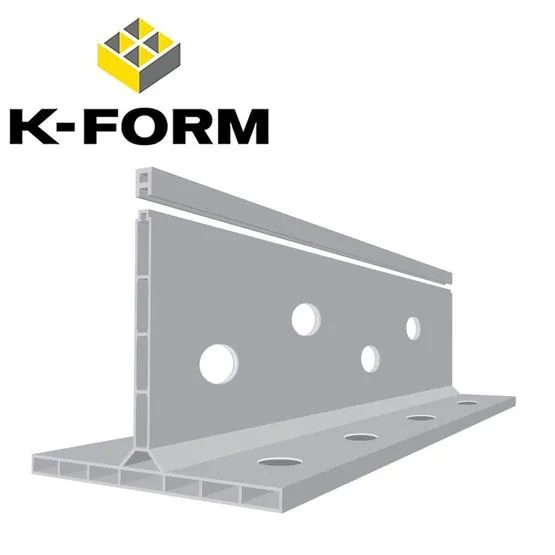 K Rails Top View K-FORM K135 Screed Rail Plus 2 Joining Clips - 2400mm x 155mm x 135mm ...