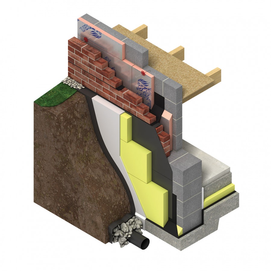 Kingspan Greenguard GG300 XPS Insulation Board 1250mm x 600mm x 80mm Pack of 5 Sheets