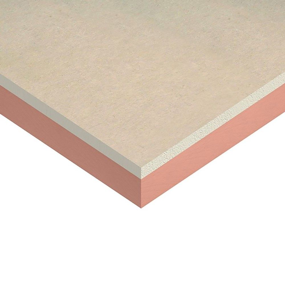 Product image for Kingspan Kooltherm K118 Insulated Plasterboard - 2.4m x 1.2m x 37.5mm - Pack of 21 Boards