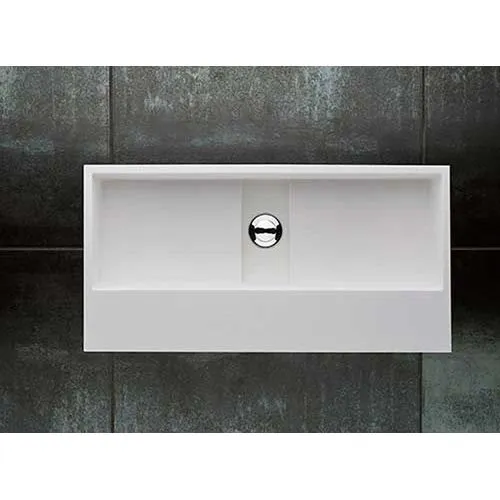 Kiva White Stone Resin Large Rectangular Basin | Plumbing Superstore®