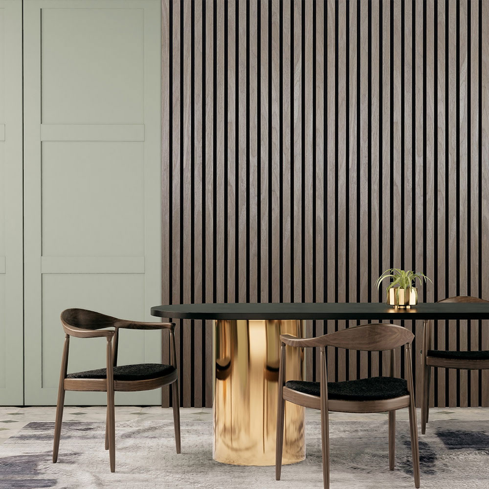 Kraus Easy Living Chestnut Acoustic Wall Panel - 600mm x 2400mm