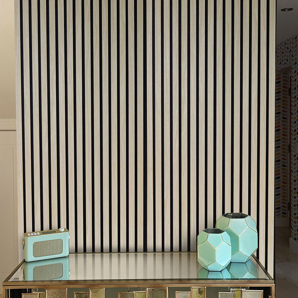 Kraus Easy Living Natural Oak Acoustic Wall Panel - 600mm x 2400mm