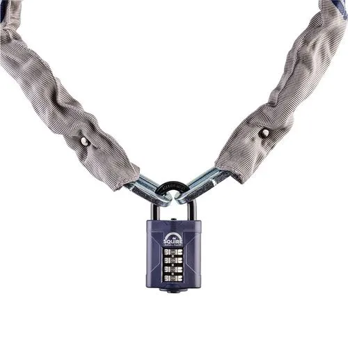 Attachable Lock Link Laminated Lock with Hardened Steel Square Link Chain | Drainage Superstore®