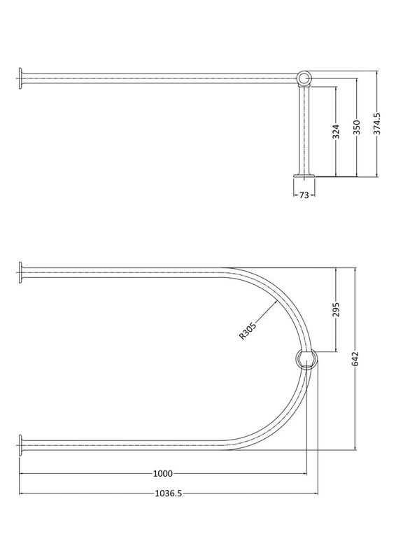 Hudson Reed Chrome Shower Ring Plumbing Superstore®