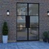 Heritage Black Aluminium Double Glazed French Doors - 1190mm x 2090mm