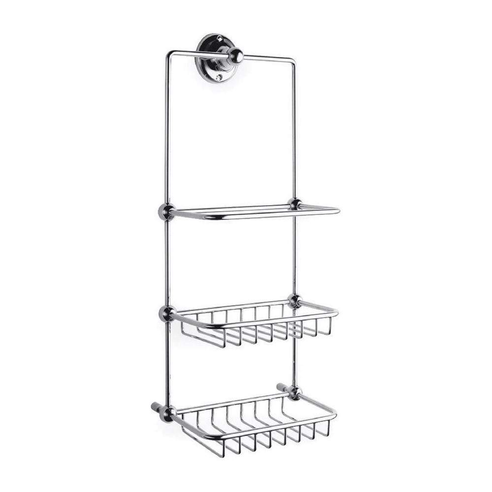 Hudson Reed Silver Chrome Shower Tidy Brass