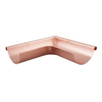 Lindab Half Round Copper Gutter External Corner 