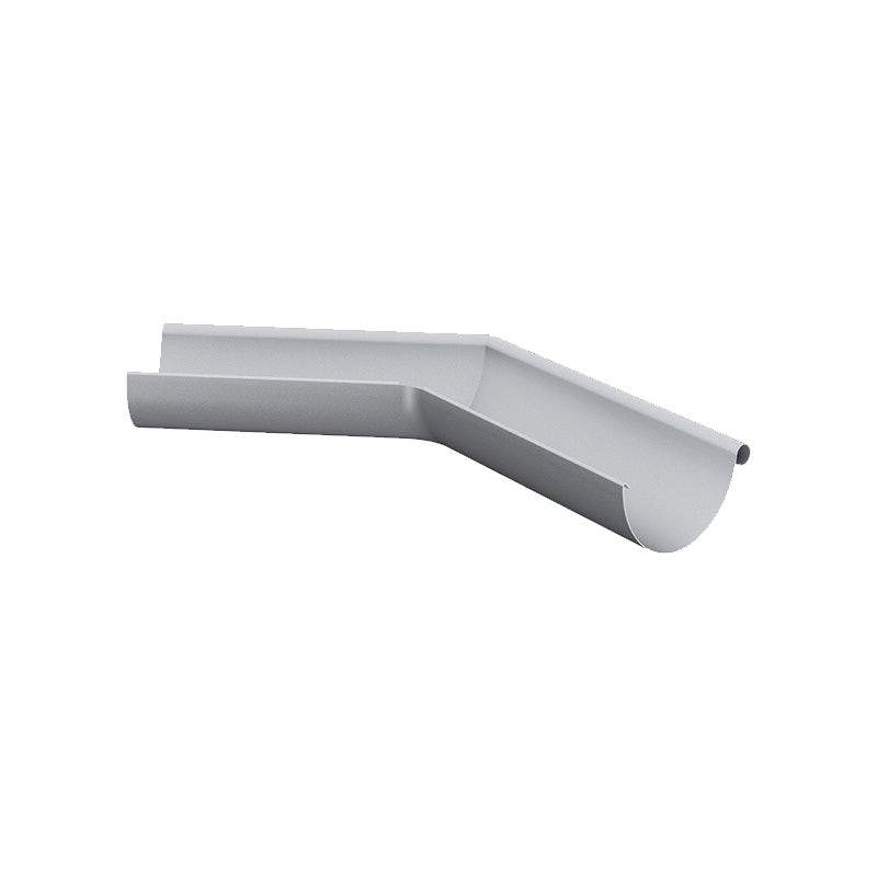 Lindab Galvanised Steel Magestic 100Mm Half Round Steel 135Dg External Gutter Corner