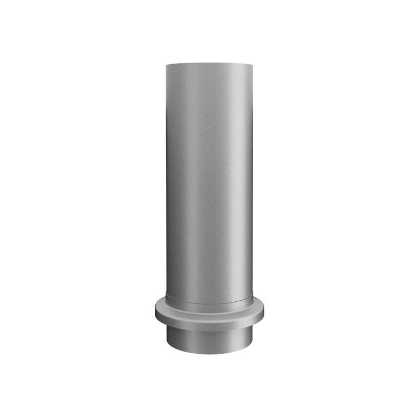 Lindab Silver Metallic 100Mm Round Steel Downpipe Drain Shoe - Galvanised Steel
