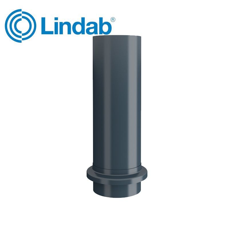Lindab Round Downpipe Drain Shoe 120mm Dark Grey