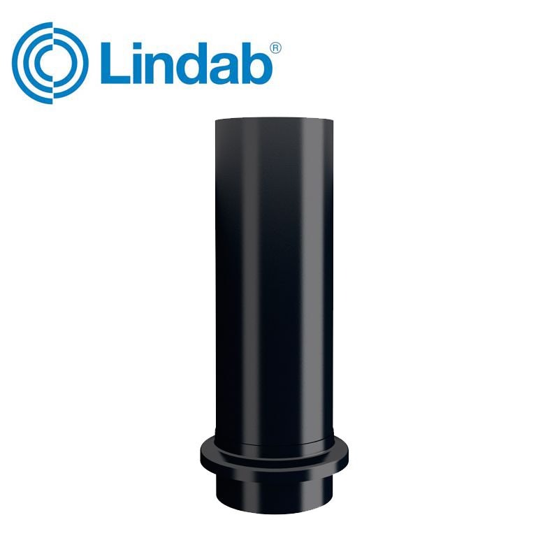 Lindab Round Downpipe Drain Shoe 75mm Black 