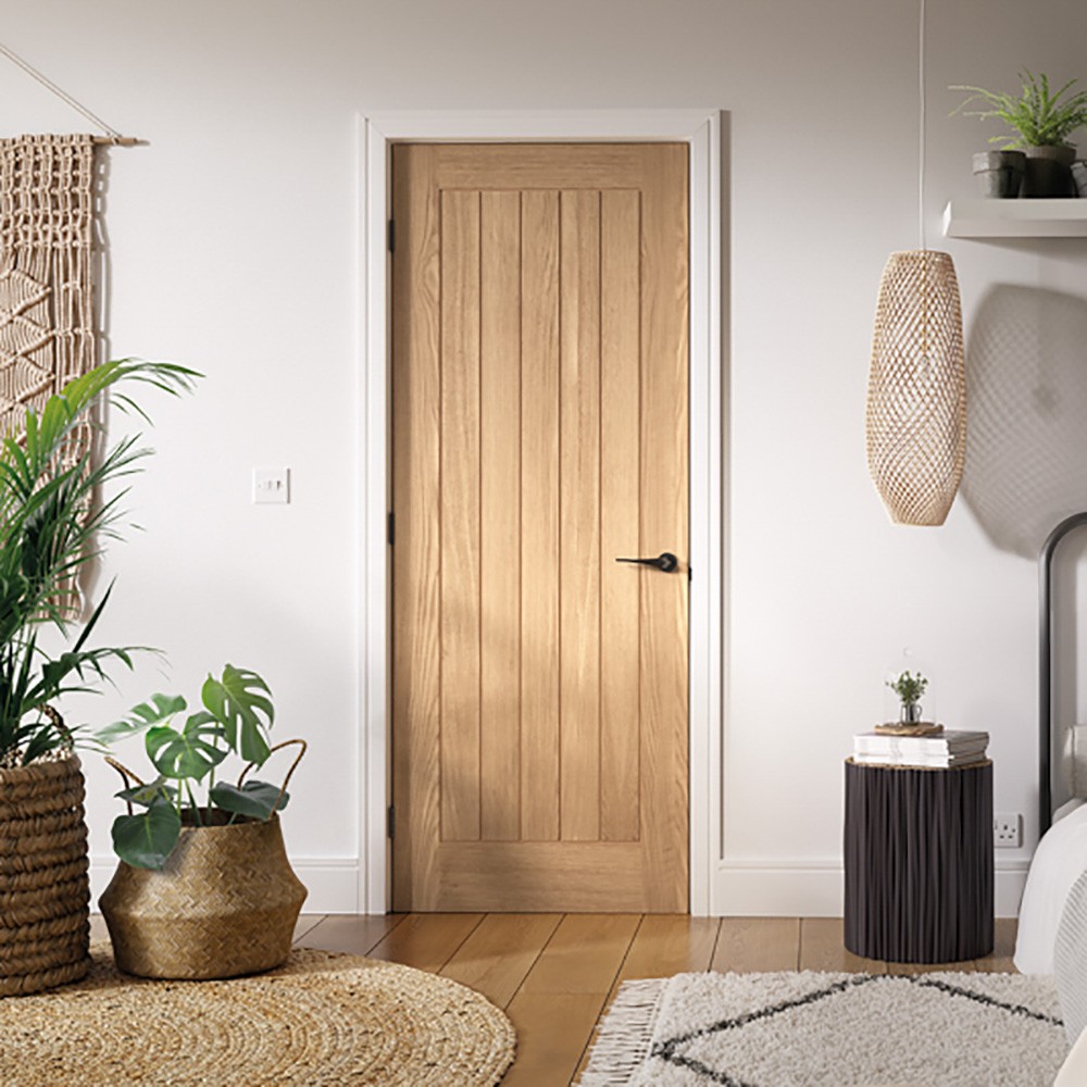 LPD Belize Cottage Unfinished Oak Internal Flush Door Lifestyle