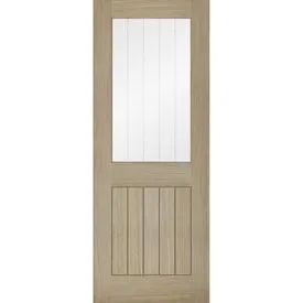 LPD Belize Fully Finished Light Grey 1 Light Clear Glass Internal Door
