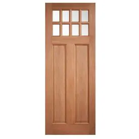 LPD Chigwell Hardwood Unfinished Clear Glass External Front Door (M&T)