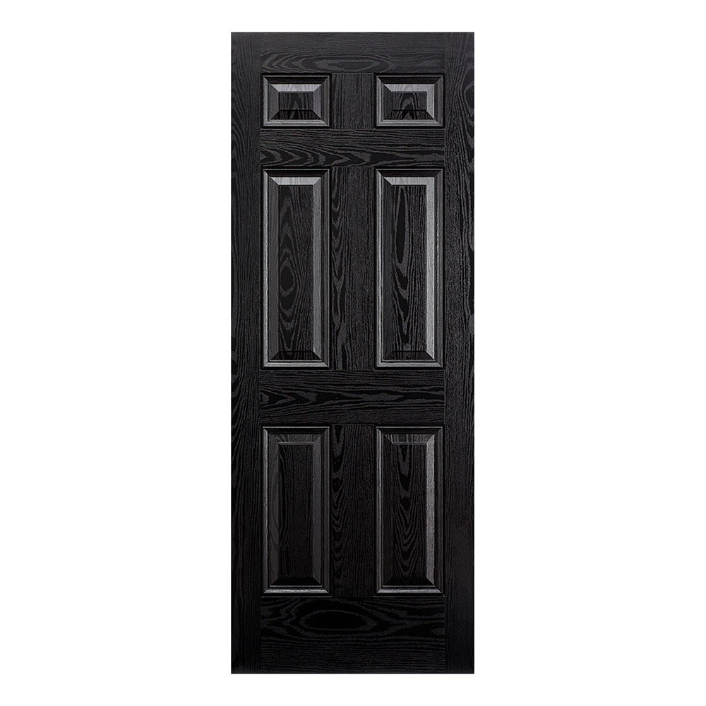 LPD Colonial Victorian Fully Finished Black Composite External Front Door