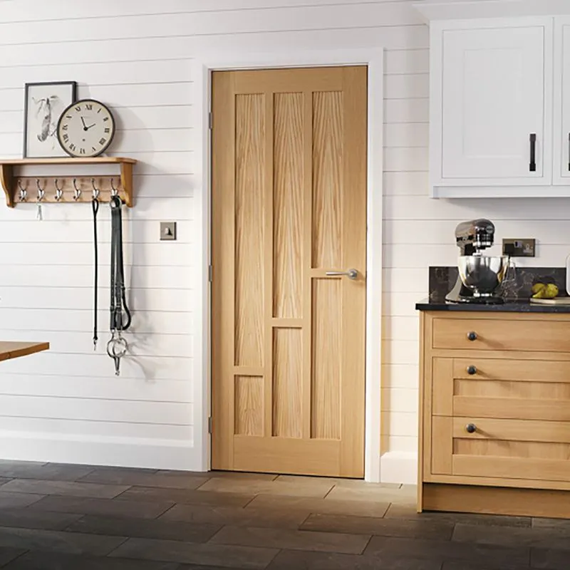 LPD Coventry Contemporary 6 Panel Unfinished Oak Internal Door | Door ...