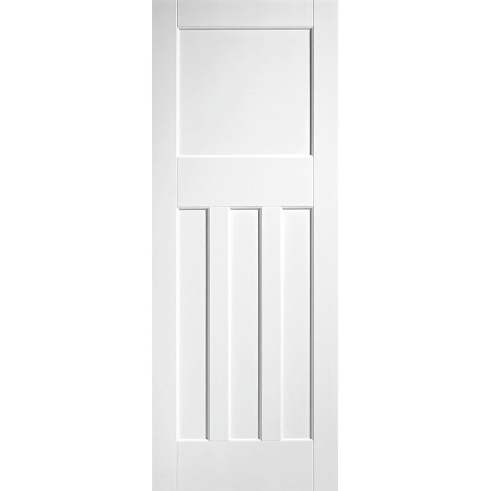 LPD DX 1930s Edwardian Primed 4 Panel White Internal Door