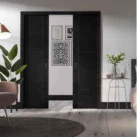 LPD Flusso Double Pocket Door Kit for 838mm x 1981mm Doors