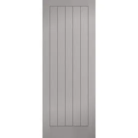 LPD Fully Finished Moulded Textured Grey Cottage Internal Door