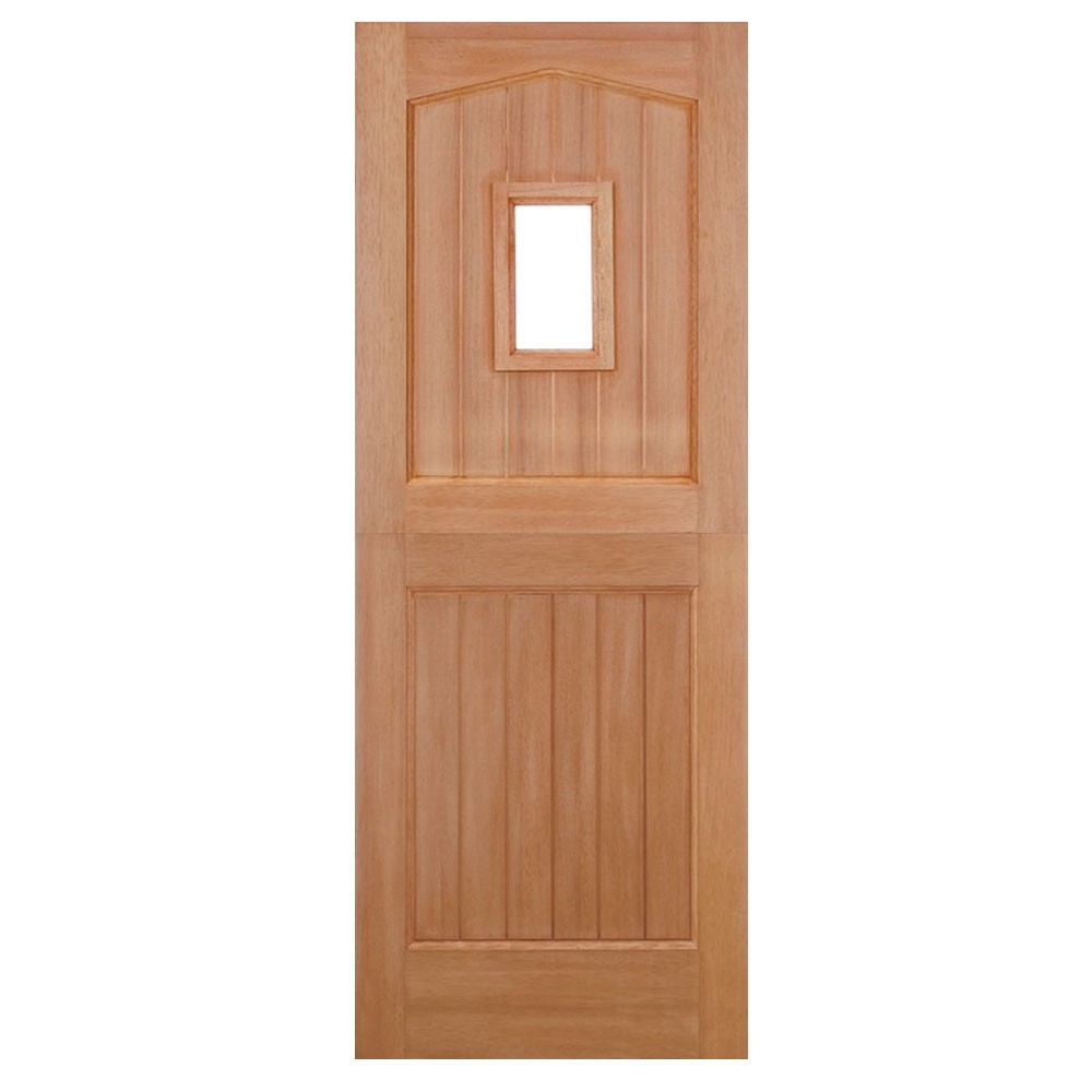 LPD Hardwood 1 Light Unfinished Clear Glass External Stable Door (M&T)