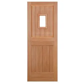 LPD Hardwood 1 Light Unfinished Unglazed External Stable Door (M&T)