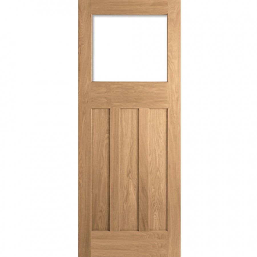 LPD DX 1930s Edwardian Unfinished Oak Unglazed Internal Door