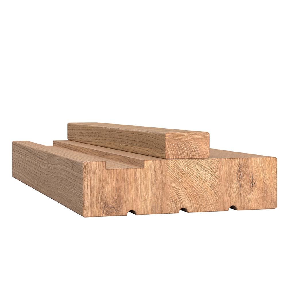 LPD Internal Unfinished Oak FD30 Fire Rated Door Lining with Loose Stop