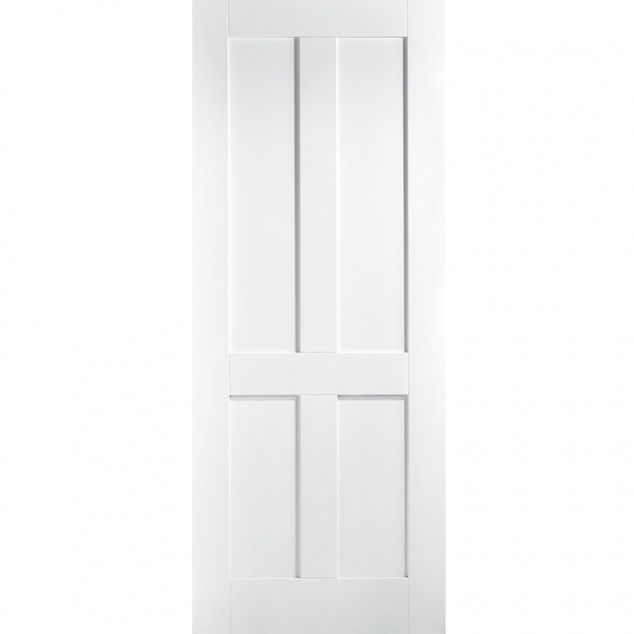 LPD London 4 Panel White Primed Internal Door