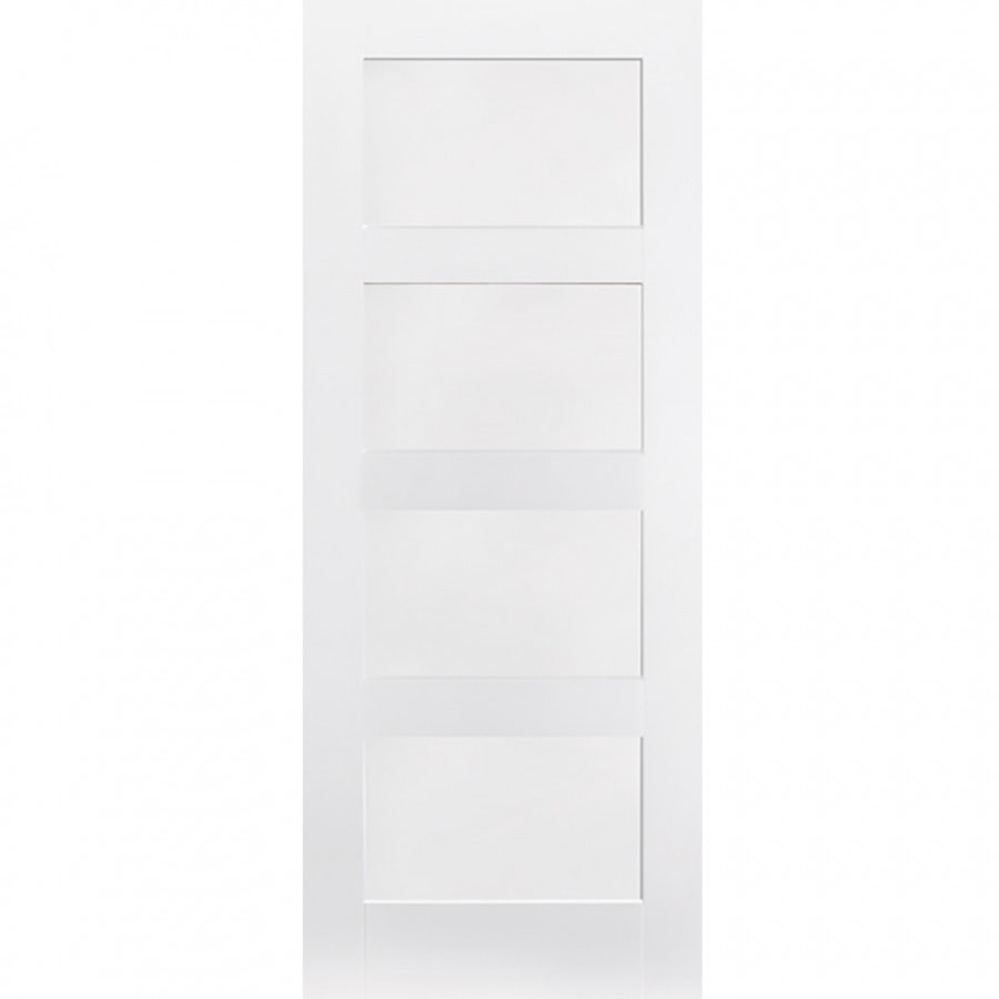 LPD Shaker 4 Panel White Primed Internal Door