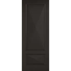 LPD Knightsbridge 2 Panel Primed Black Internal Door
