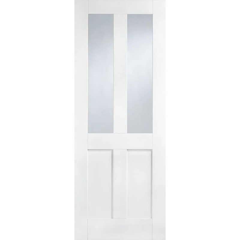 LPD London White Primed Glazed Internal Door - 2040mm x 726mm (80.3x28 ...