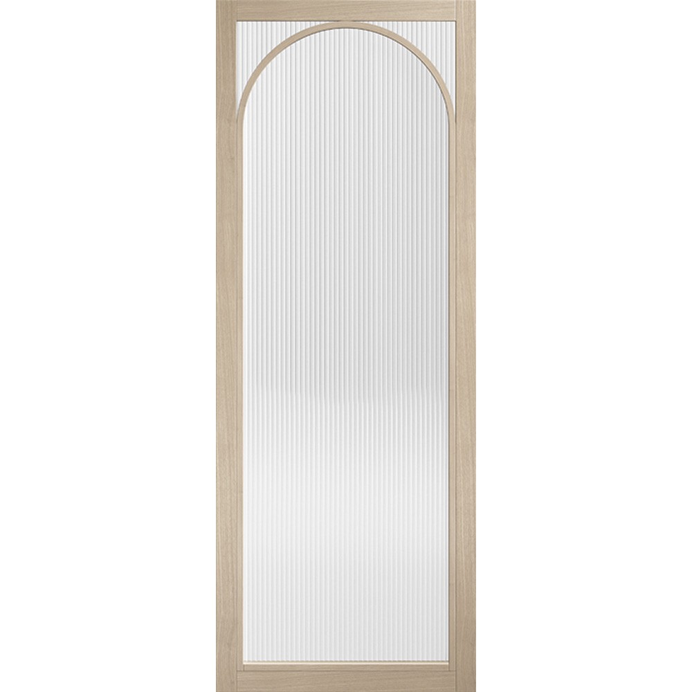 LPD Melrose Fully Finished Blonde Oak Reeded Glass Internal Door