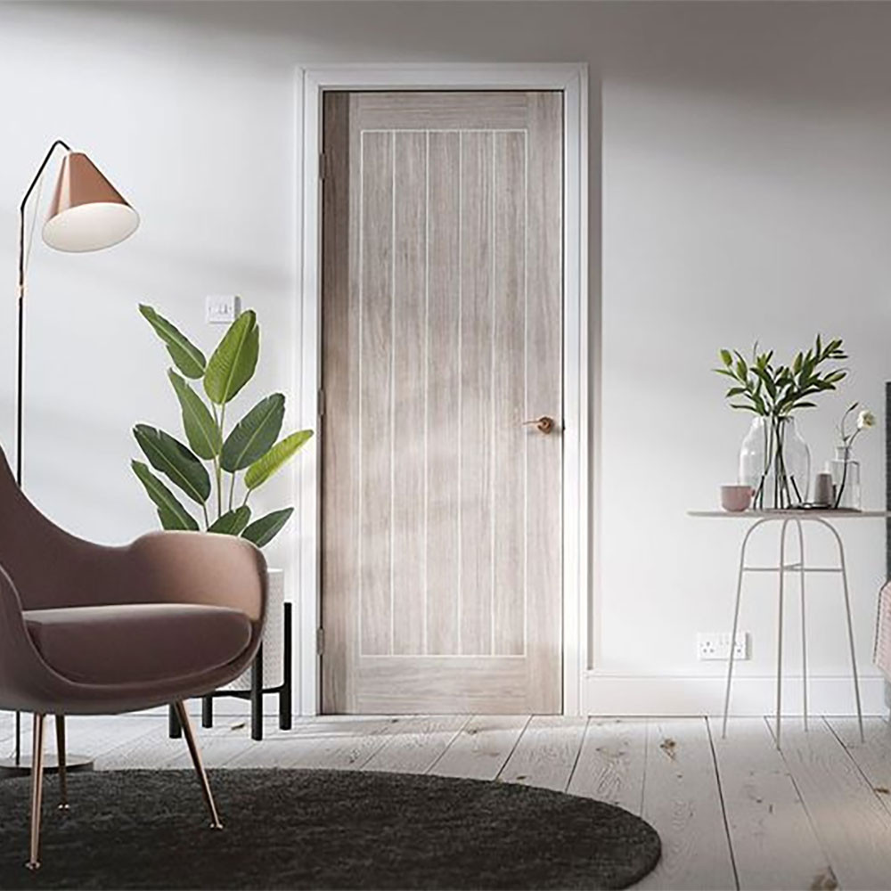 LPD Mexicano Fully Finished Light Grey Internal Cottage Door LS