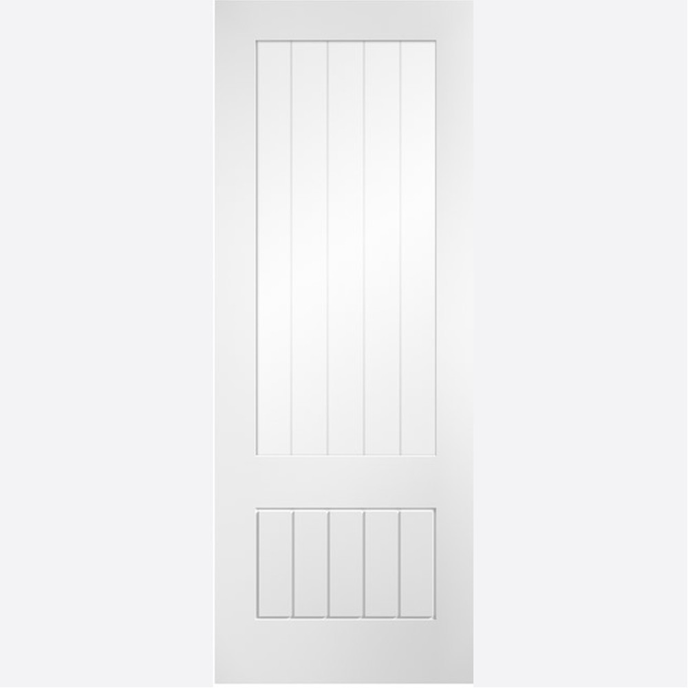 LPD Mexicano Primed White Clear Glass Internal Door