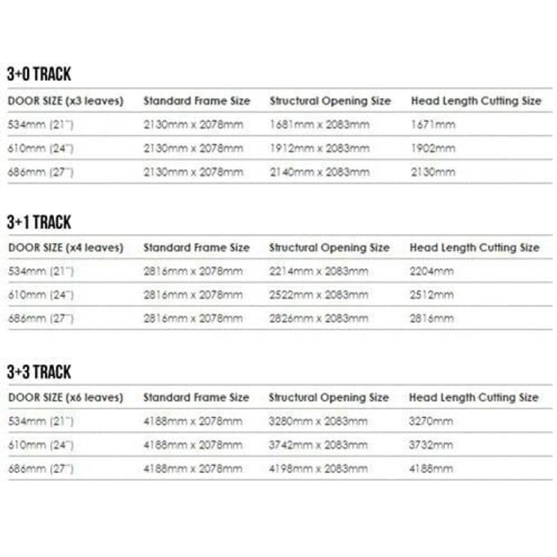 LPD NuVU Roomfold Internal Oak Folding/Sliding Modular Door Kit 3+3