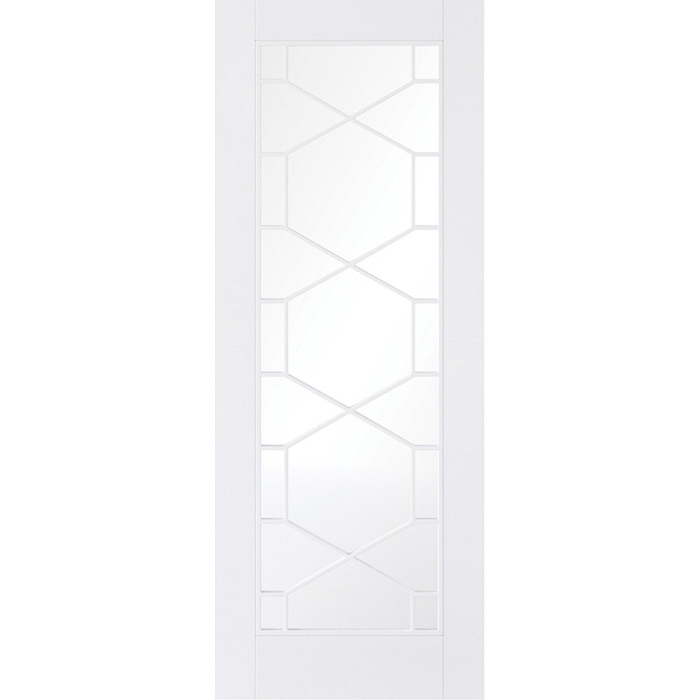 LPD Orly Primed White Clear Glass Internal Door
